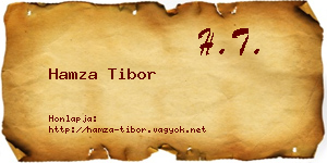 Hamza Tibor névjegykártya
